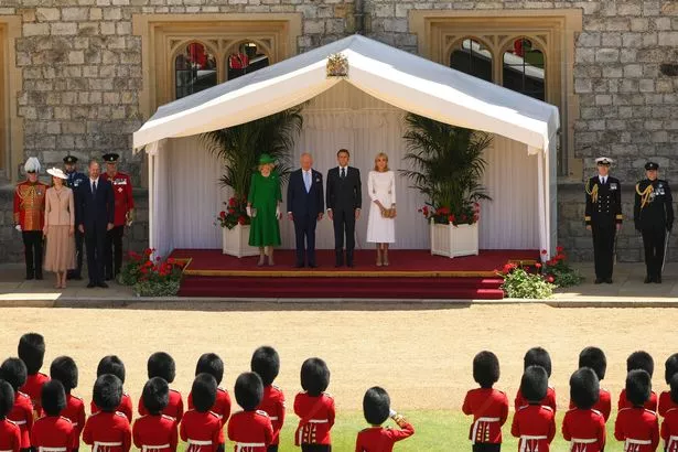 Royal family during French state visit welcome