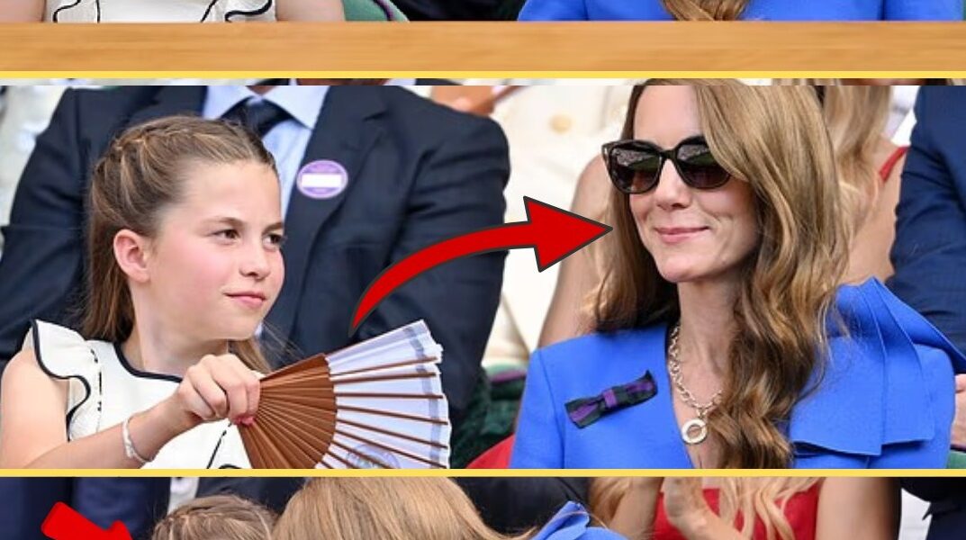 HEARTWARMING MOMENT: Princess Charlotte cares for her mother Catherine in the sweltering Wimbledon heat — but it’s Catherine’s reaction that truly moves people
