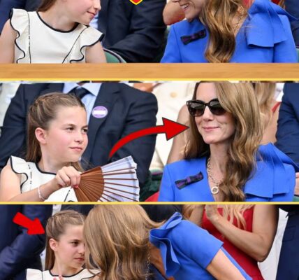 HEARTWARMING MOMENT: Princess Charlotte cares for her mother Catherine in the sweltering Wimbledon heat — but it’s Catherine’s reaction that truly moves people