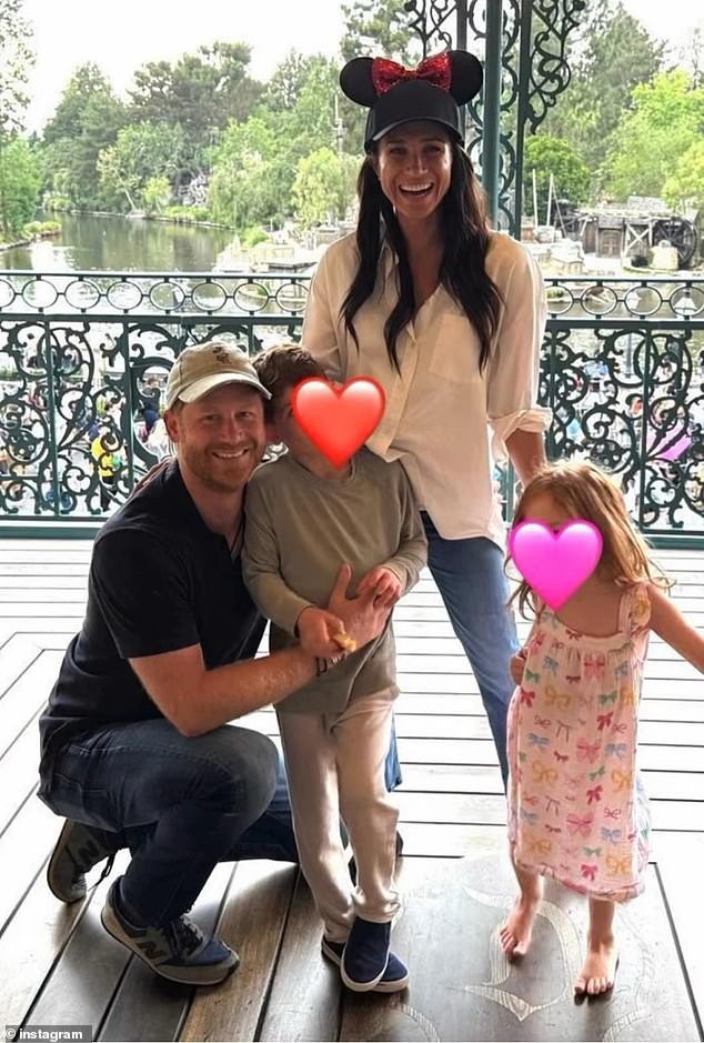 Meghan Markle, 43, and husband Prince Harry, 40, whisked themselves and their two kids, Archie, six, and Lillibet, four, away for a memorable family trip to Disneyland