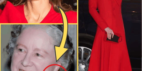 STUNNING IN SCARLET! – Princess Catherine Radiates Utmost Beauty in Timeless Red Ensemble as She Unveils the Queen Mother’s Dazzling Sapphire Earrings
