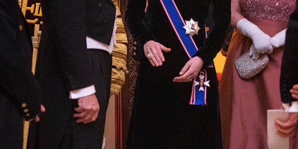 All Eyes On Catherine In Glittering Gown As She RADIANT In Queen’s Necklace At State Banquet