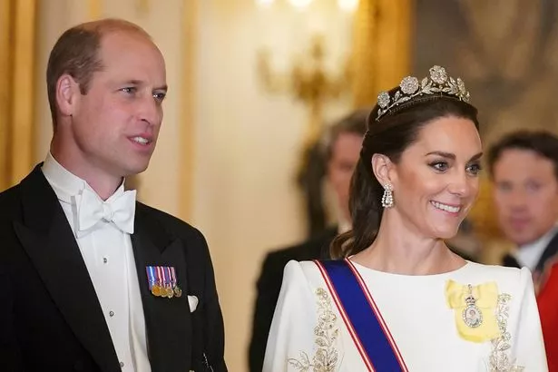 Kate Middleton makes history in rarely-seen 100-year-old tiara at  glittering state banquet - Mirror Online
