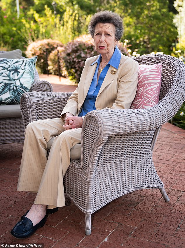 In an interview in January (pictured), Princess Anne said she remembers 'nothing' about the accident