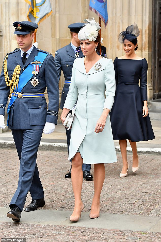 William and Kate, and Meghan and Harry attend events to mark the centenary of the RAF on July 10, 2018