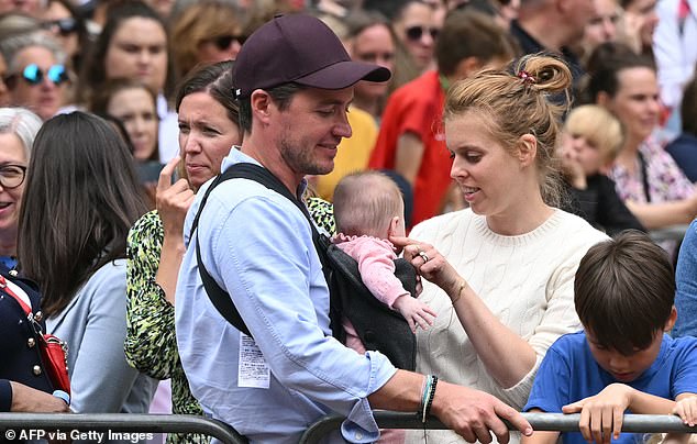 Princess Beatrice and her husband Edoardo Mapelli Mozzi have shared a rare glimpse of their blended family, including the couple's newborn daughter Athena and Beatrice's stepson Wolfie, eight