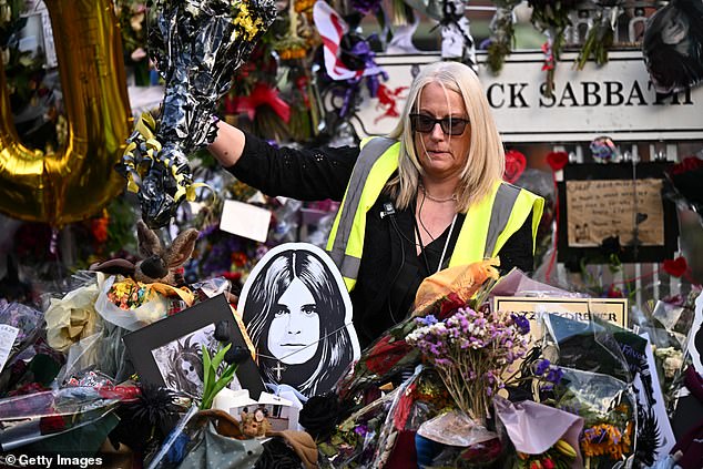 Mourners have been gathering in Birmingham city centre for Ozzy Osbourne's send-off