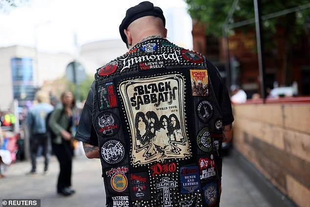 This Black Sabbath devotee was among the many out in Birmingham today to pay respects