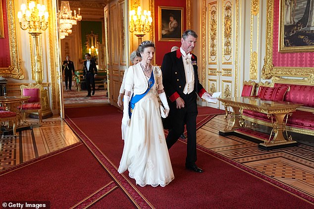 Anne and Sir Tim in July 2025. They have now been married for over 30 years and Sir Tim is regularly called Anne's rock