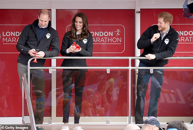Prince William and Kate were the official starters in 2017 and volunteered at a water stop