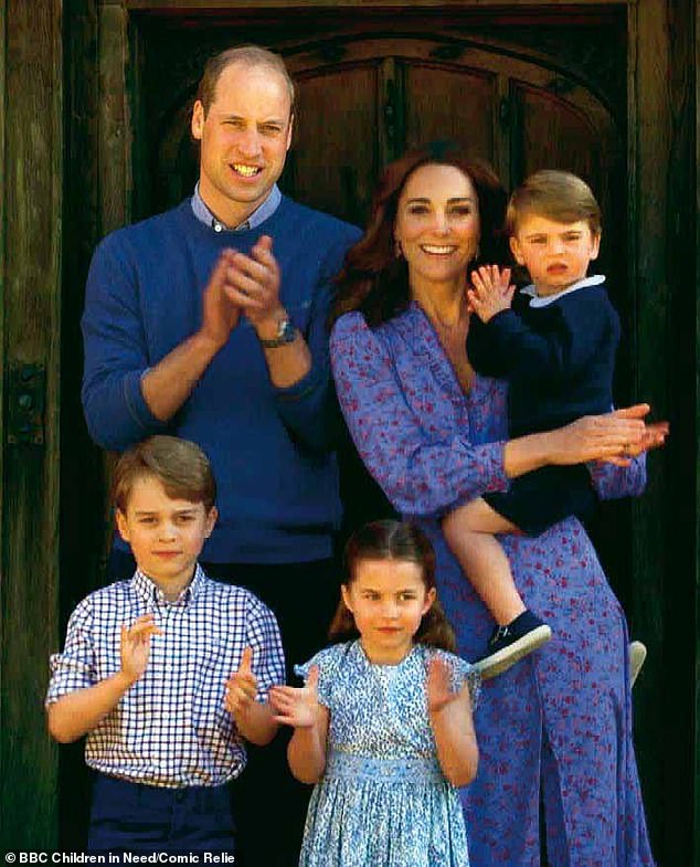 William and Kate outside Anmer Hall in 2020. The home was a wedding gift from the late Queen