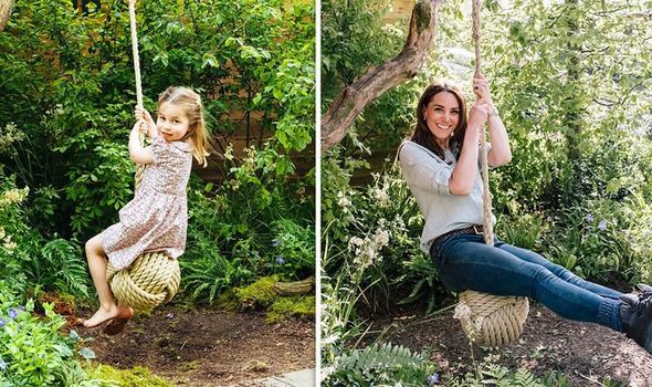 Kate Middleton news: Kate and Princess Charlotte take a swing at Chelsea Flower Show | Royal | News | Express.co.uk