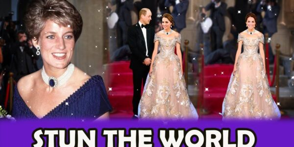OMG! Princess Catherine STEALS ALL EYES in Stunning Flower Gown & Precious Jewelry Necklace Inherited From Princess Diana!