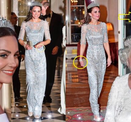 Glamorous Catherine STOLE ALL EYES In Glittering Silver Gown and Most Wanted Tiara Inherited From The Late Queen!