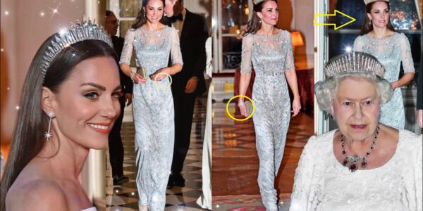 Glamorous Catherine STOLE ALL EYES In Glittering Silver Gown and Most Wanted Tiara Inherited From The Late Queen!