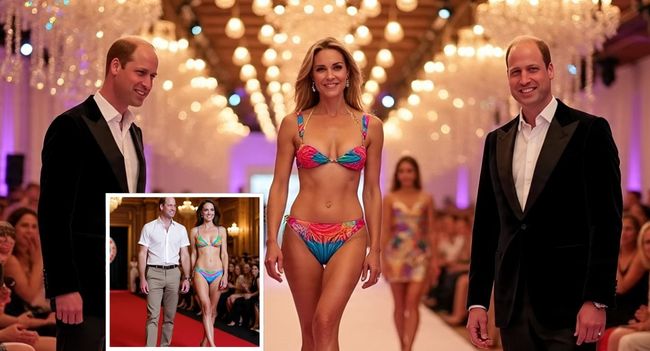 “Princess Kate’s Daring Bikini Fashion Show Stuns Royal Fans — And Prince William Joins Her on the Runway!”  Who says royals can’t rewrite the rules?