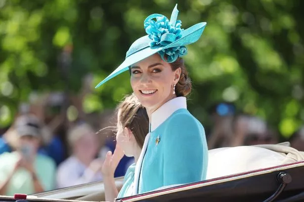Princess Kate pays tribute to Diana as she copies her turquoise look for Trooping The Colour - The Mirror