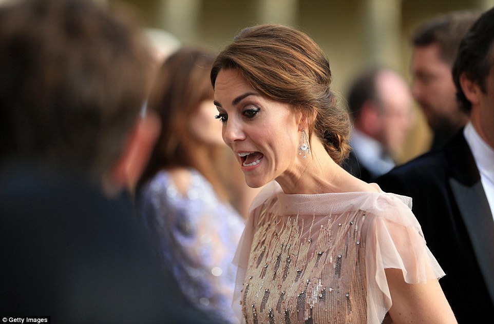 It has been six years and the Duchess has had two children since she last wore the dress but it still fitted her like a glove 