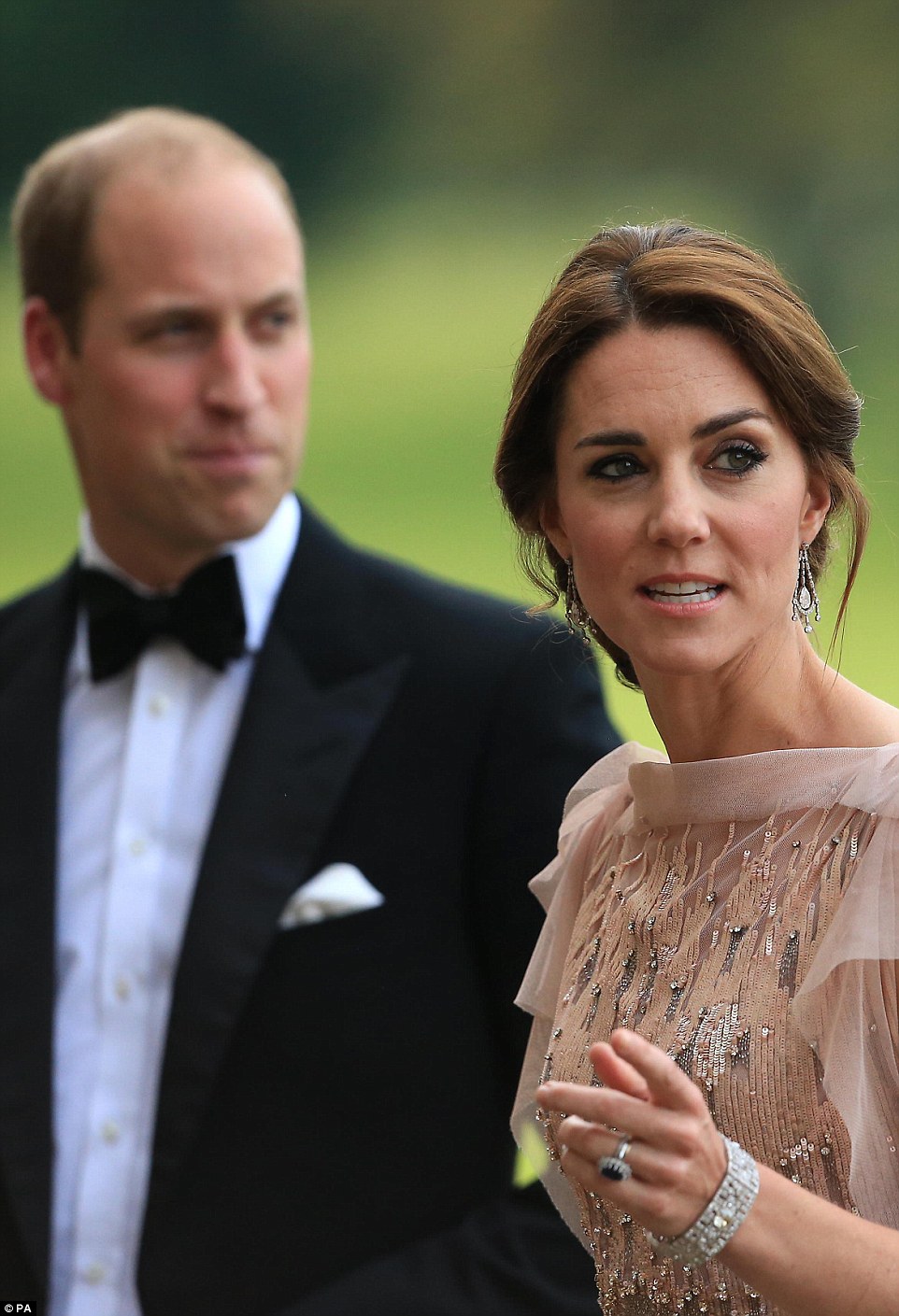 The Duke and Duchess of Cambridge attend a gala dinner at Houghton Hall in King's Lynn in support of East Anglia's Children's Hospices' nook appeal