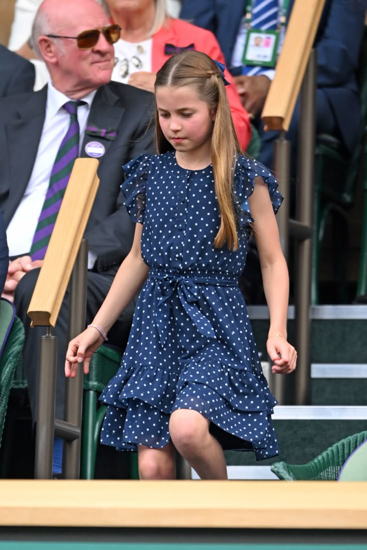 Princess Charlotte, 9, wears cute polka-dot dress to Wimbledon with mom  Kate Middleton