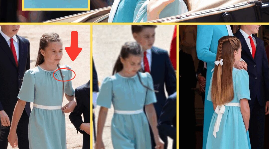 Princess Charlotte, 10, Mesmerizes the World in Stunning Teal Dress and Diamond Horseshoe Brooch Gifted by the Late Queen at Trooping the Colour 2025! The Hidden Truth Behind the Young Princess’ Outfit Will Sh0ck You