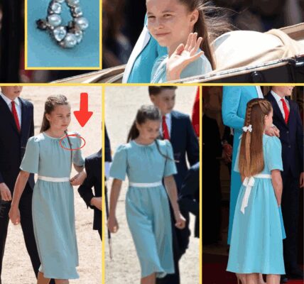Princess Charlotte, 10, Mesmerizes the World in Stunning Teal Dress and Diamond Horseshoe Brooch Gifted by the Late Queen at Trooping the Colour 2025! The Hidden Truth Behind the Young Princess’ Outfit Will Sh0ck You