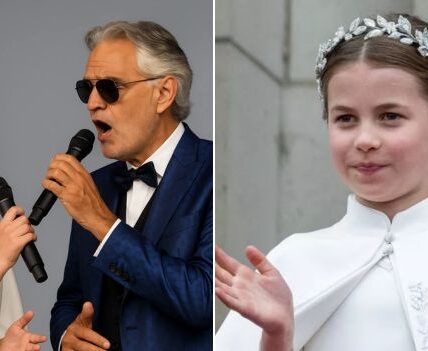 “Dad, This Song Is for You.” With Those Heartfelt Words, Princess Charlotte Took the Stage at Buckingham Palace, Stunning Guests With a Graceful, Emotional Duet Alongside the Legendary Andrea Bocelli. The Occasion Was Prince William’s 43rd Birthday, but the Performance Became a Once-In-A-Lifetime Moment That Moved the Entire Royal Family. The Piece, Titled “Echoes of Our Kingdom,” Blended Classical Grandeur With Intimate Meaning, as Charlotte’s Young Yet Steady Voice Intertwined Beautifully With Bocelli’s Rich Tenor.