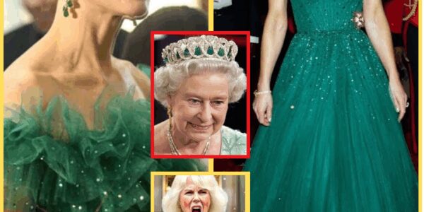 Camilla GOES NUTS As Catherine Steals People’s Hearts In Glittering Green Gown and Queen’s Emerald Crown