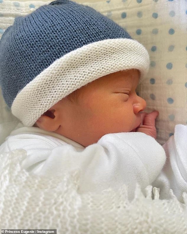 Princess Eugenie announced the birth of her second baby with husband Jack Brooksbank, named Ernest George Ronnie, on Instagram