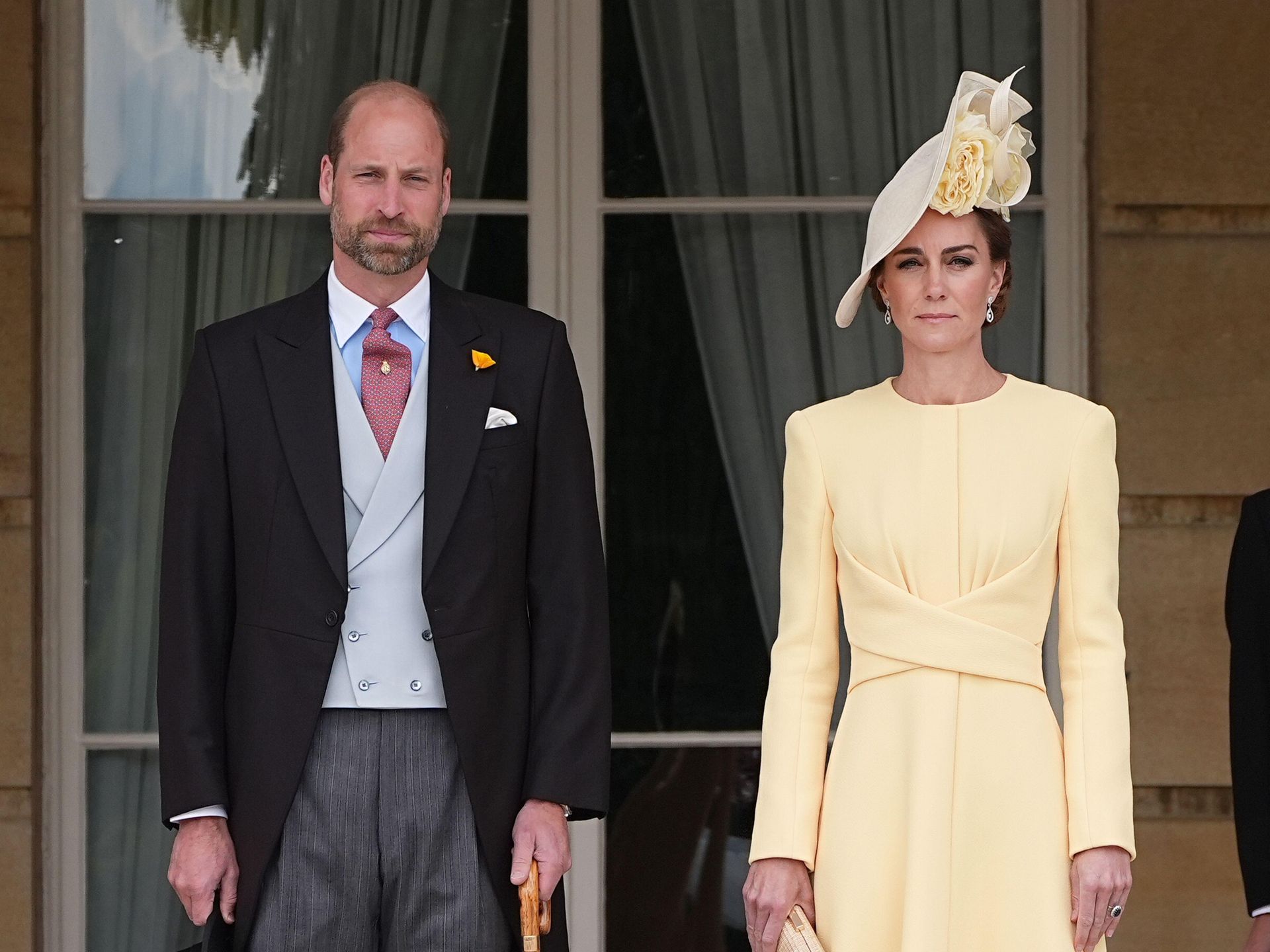 Prince William and Kate Middleton play host with royal cousins Eugenie and Zara at Palace garden party | HELLO!