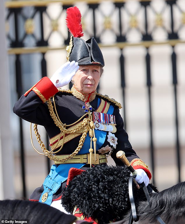 Often referred to as the hardest-working royal, the late Queen Elizabeth II's daughter looked poised as she saluted the crowds at Trooping The Colour last month