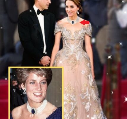 ASTONISHING! Catherine STEALS ALL EYES in Stunning Flower Gown and Princess Diana’s Precious Necklace That Meghan Markle NEVER HAD — Could the Necklace Hold a Royal Secret?