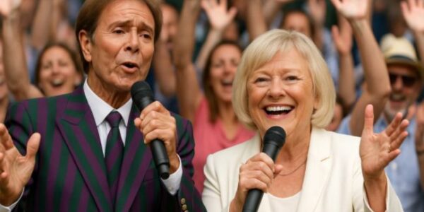 “We’ve Got Silver in Our Hair—But the Music’s Still Gold…” The line slipped from Sue Barker’s lips so naturally, you’d think it had always belonged to her. But when Sir Cliff Richard strummed the opening of “Apache” and Sue began to softly sing, Centre Court froze. No announcement. No rehearsal. Just two British legends turning a sunny Wimbledon afternoon into the most unexpected singalong of the summer. Sue—tennis icon, national treasure—joined her lifelong friend Cliff with lyrics they’d secretly written together. The crowd gasped. Then smiled. Then wiped their eyes. Because this wasn’t just music. It was memory, mischief, and magic wrapped into one moment. Watch the heart-melting scene below 👇👇