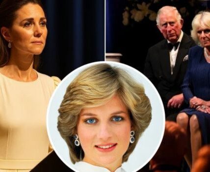 “She Never Held Them… But They Carry Her In Their Hearts.” — On a warm July evening in the candlelit gardens of Kensington Palace, the royal family gathered for what would’ve been Princess Diana’s 64th birthday. But it wasn’t the flowers or music that brought the world to tears—it was silence. Catherine, Princess of Wales, sat at a white piano, whispered, “This is for our beloved mother,” and began to play. Her voice broke. William lowered his gaze. George leaned into him. The melody was soft, but the real tribute was unspoken—a legacy kept alive in stories, in love, in the hands of the woman who married her son. As Catherine reached the final note, the garden held its breath. No applause. Just the quiet, aching truth: She never met her grandchildren… but they miss her. They love her.
