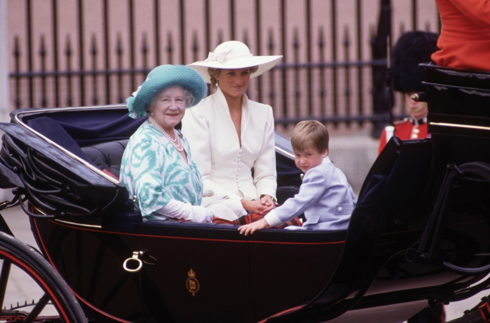  Prince William got to ride in the carriage with Princess Diana and the the Queen Mother at the event