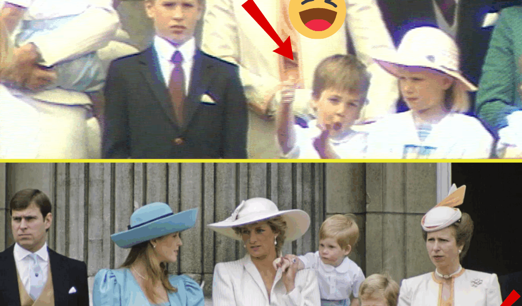 ROYAL CHAOS! Little Prince William Gets TOO Excited – And Aunt Anne Steps In Like a Pro. Four-Year-Old Prince William’s Adorable Energy Steals the Show at Trooping the Colour