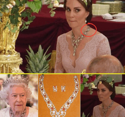 A SCENE-STEALING RETURN – Princess Catherine Wows in Queen’s Ruby Heirloom and Show-Stopping Pink Gown