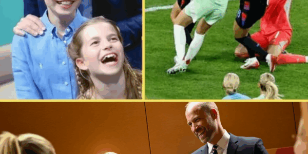 LOOK WHO’S HERE! William Brings the Little Royals to Cheer at the Women’s Euro Final