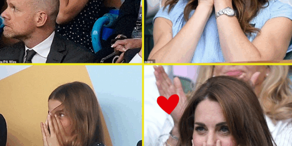 LIKE MOTHER, LIKE DAUGHTER – Princess Charlotte is the spitting image of mother Kate as she watches Lionesses’ Euros victory