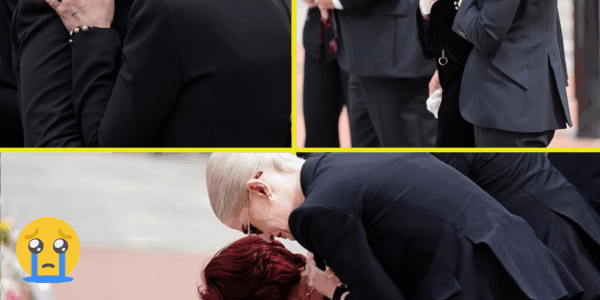“PLEASE, DON’T DO THAT!” – Sharon Osbourne Breaks Down in Tears, Begs Crowd to Stop as Funeral Barricades Are Broken, led to a scene that was completely UNACCEPTABLE