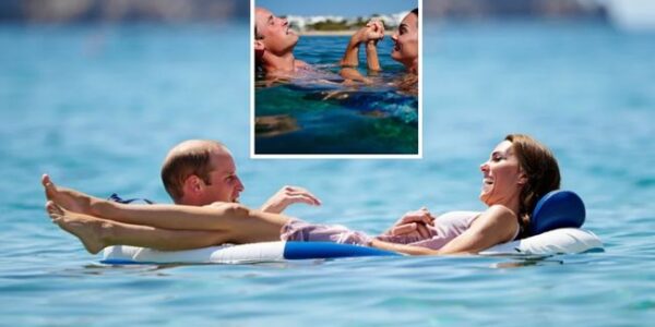 Love, Laughter… and a Mystery! No security. No royal protocol. No stiff titles. Just William and Kate, adrift together under the Greek sun — splashing, laughing, lying side by side like any couple lost in their own world. But then came the photograph. One frozen frame, one subtle gesture from William… and suddenly, the internet is ablaze with theories. Was it longing? Regret? A silent message meant only for Kate?
