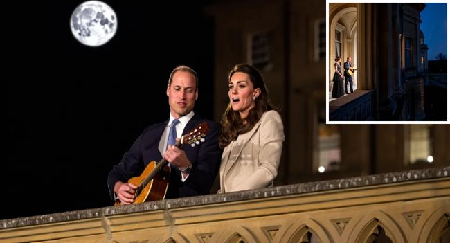 After a state banquet filled with formality, William gave Kate a surprise no one expected. He slipped out onto the palace balcony, guitar in hand, and began playing their old university song beneath the night sky Kate appeared, smiled, and began singing along. Staff were stunned. The children pressed their faces to the glass, laughing and whispering. “It was like a royal rom-com,” one insider said