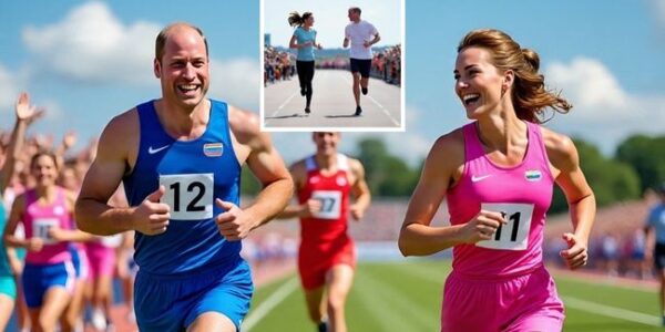 THE ROYALS THAT RUN TOGETHER, STAY TOGETHER! In an unexpected twist at a charity event, Prince William and Princess Kate laced up their sneakers and ran side by side in a surprise public race — and they looked happier than ever!