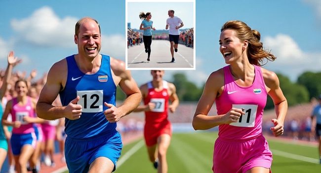 THE ROYALS THAT RUN TOGETHER, STAY TOGETHER! In an unexpected twist at a charity event, Prince William and Princess Kate laced up their sneakers and ran side by side in a surprise public race — and they looked happier than ever!