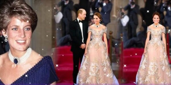ALL EYES ON CATHERINE Dressed in a radiant flower gown, Princess Catherine stunned — but it wasn’t her gown that stole the whispers. It was the glittering necklace at her collarbone: Princess Diana’s most precious jewel, never shared with Meghan Markle