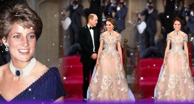 ALL EYES ON CATHERINE Dressed in a radiant flower gown, Princess Catherine stunned — but it wasn’t her gown that stole the whispers. It was the glittering necklace at her collarbone: Princess Diana’s most precious jewel, never shared with Meghan Markle