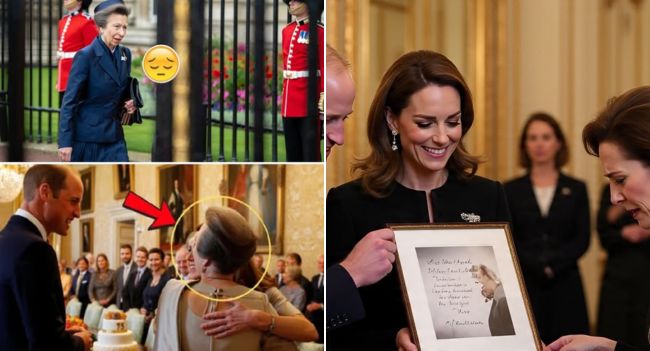 A BIRTHDAY SHE WILL NEVER FORGET! Princess Anne, known for her resilience and iron composure, couldn’t hold back her tears today. On her 75th birthday, Prince William and Princess Catherine shared a personal message so profound it broke her in front of the Palace