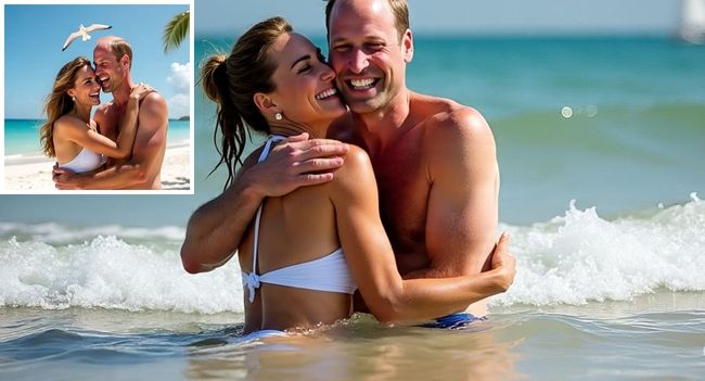 WHEN ROYALTY LETS LOOSE!  Who knew Prince William and Princess Kate had this much fun? In a rare, unfiltered moment, the royal couple was spotted wearing summer swimwear — yes, even bikinis! — as they hugged, laughed, and sang their hearts out during a private celebration for their special day