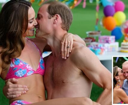 KATE IN COLOR! Princess Kate’s Bold Bikini Look Turns Heads at Charlotte’s Birthday — and the Kiss That Stole the Show!