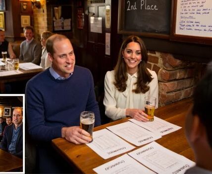Not your average pub quiz night… In a tiny English village, locals rubbed their eyes when two “mysterious” newcomers joined their weekly quiz — and were later revealed as Prince William and Princess Kate. Using the hilarious team name “Crown & Out,” they scored big on Harry Potter trivia, with Kate dazzling in literature and William… well, fumbling through the pop music round